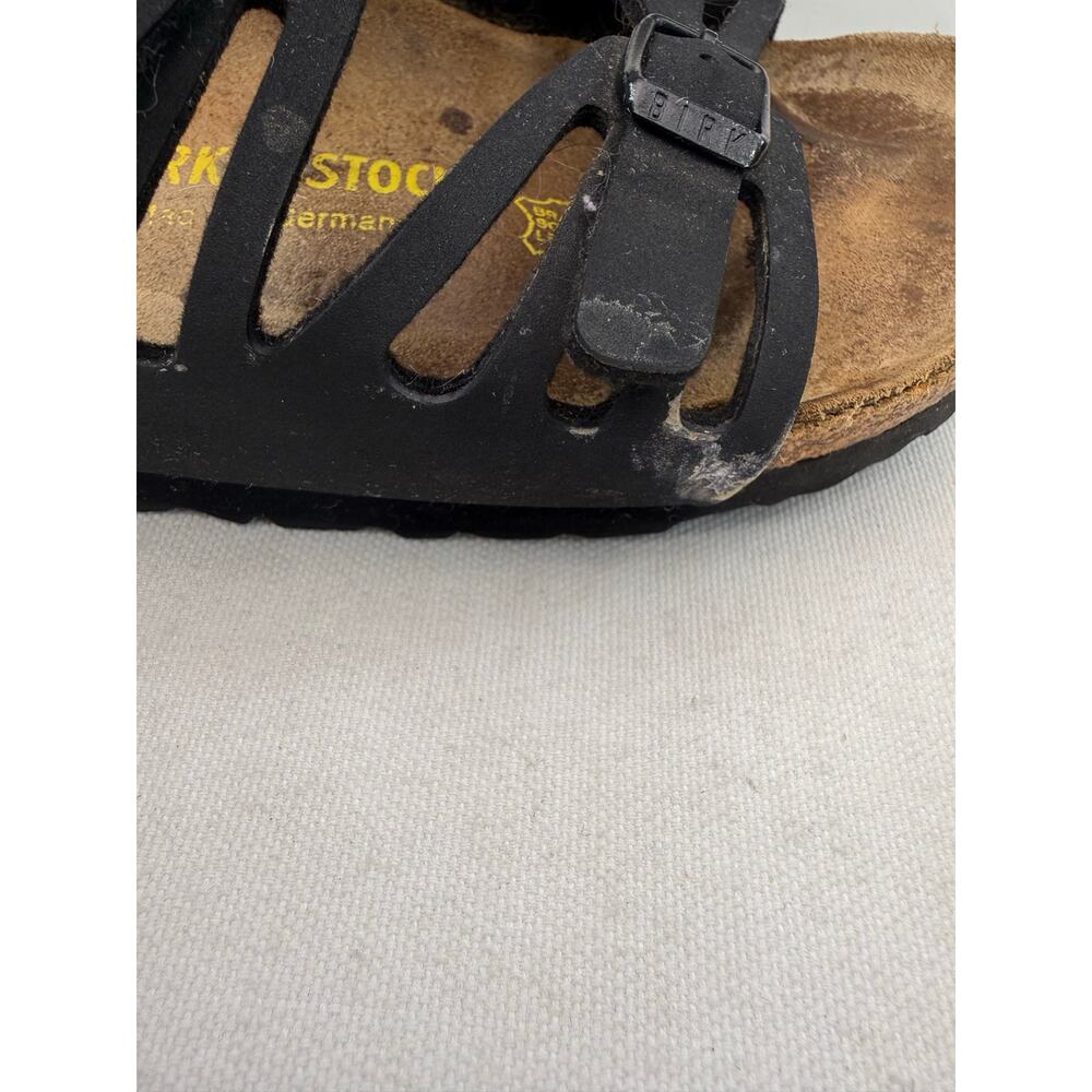 Birkenstock Granada Black Sandals Size 37 Wide - Picture 8 of 9